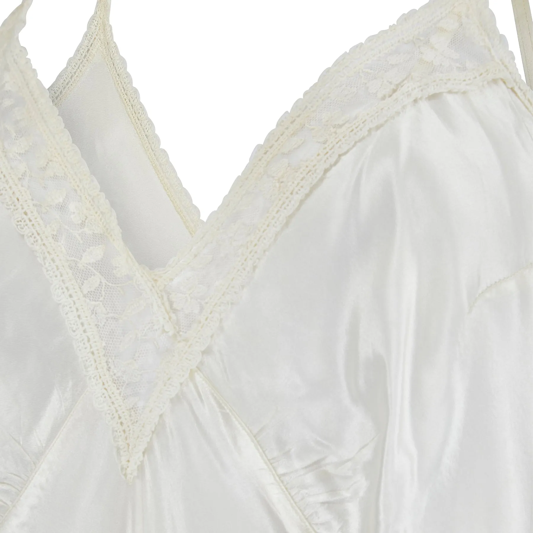 1940s CC41 Cream Satin and Lace Teddy Slip