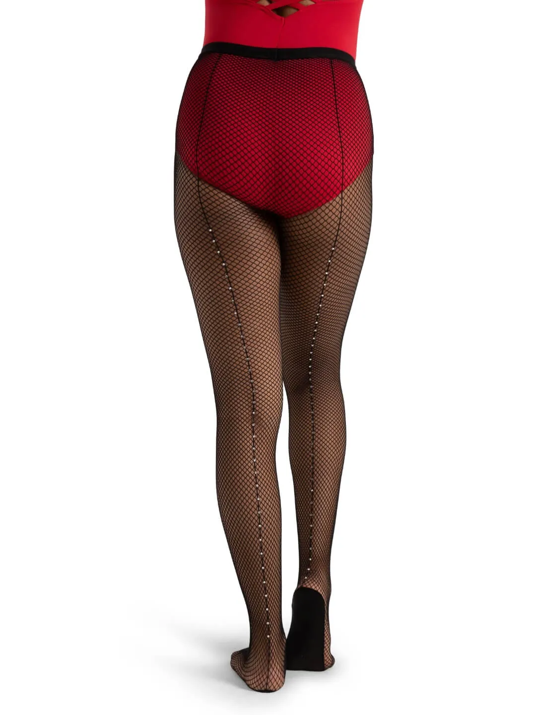 3005W Professional Rhinestone Fishnet Tight