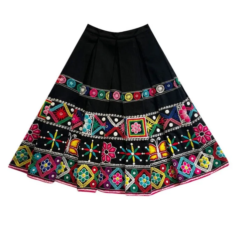 AGUSTINA - SPECIAL EMBROIDERY TRADITONAL SKIRT - TINTA // PREORDERS