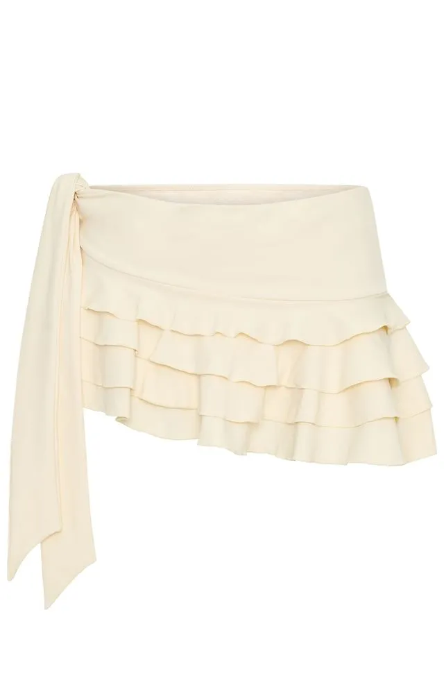 At First Sight Mini Skirt Cream