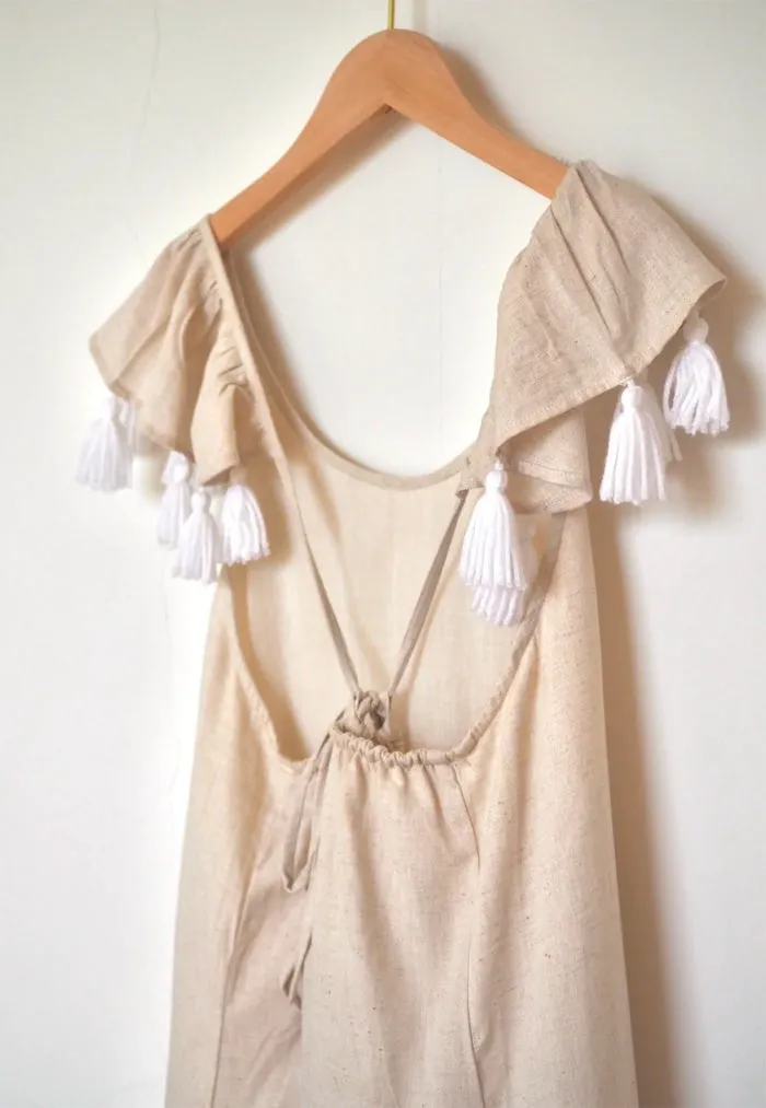 BaeBeeBoo Hera Cross-back Tassel Kids Dress