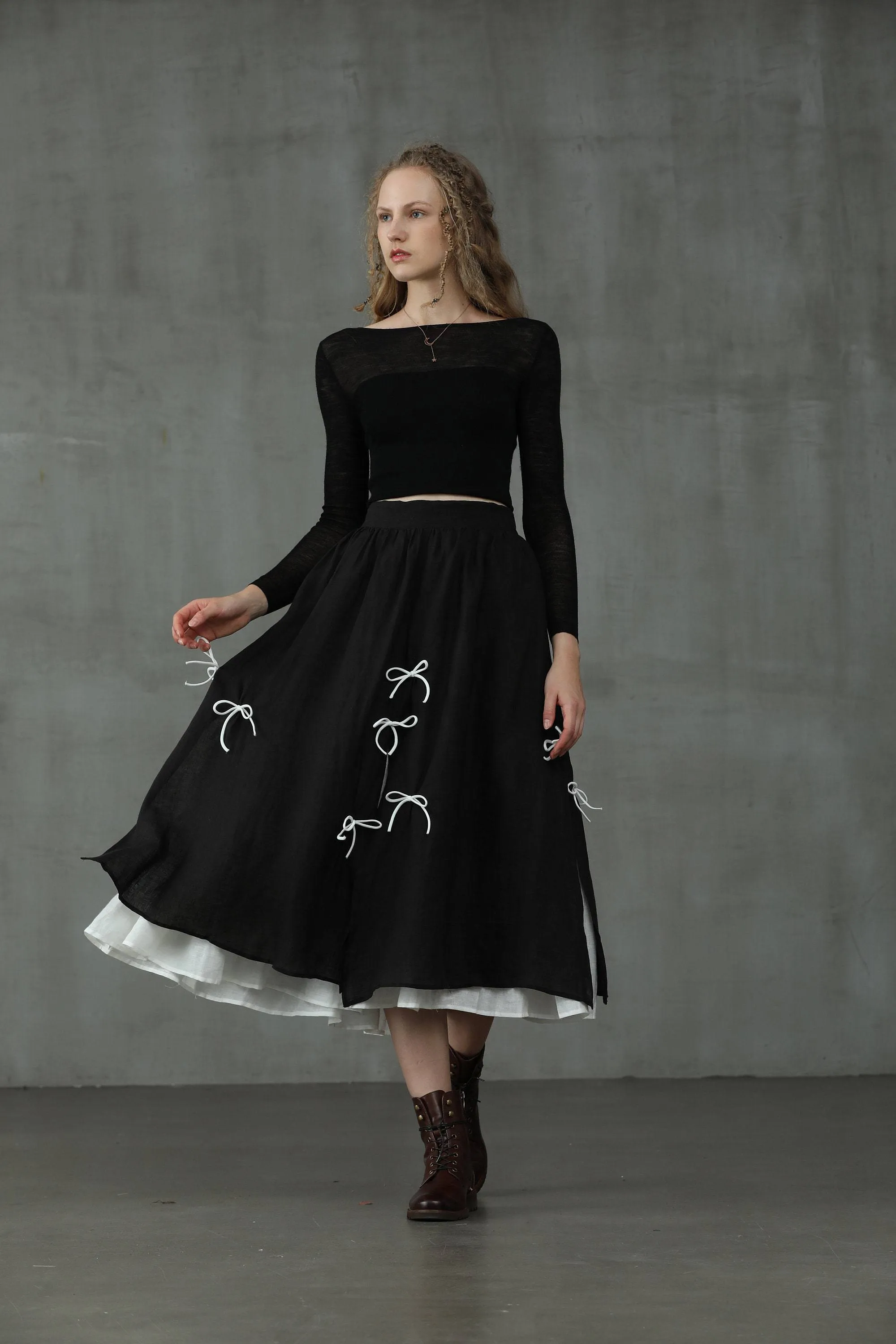 Black Star 17 | formal linen skirt