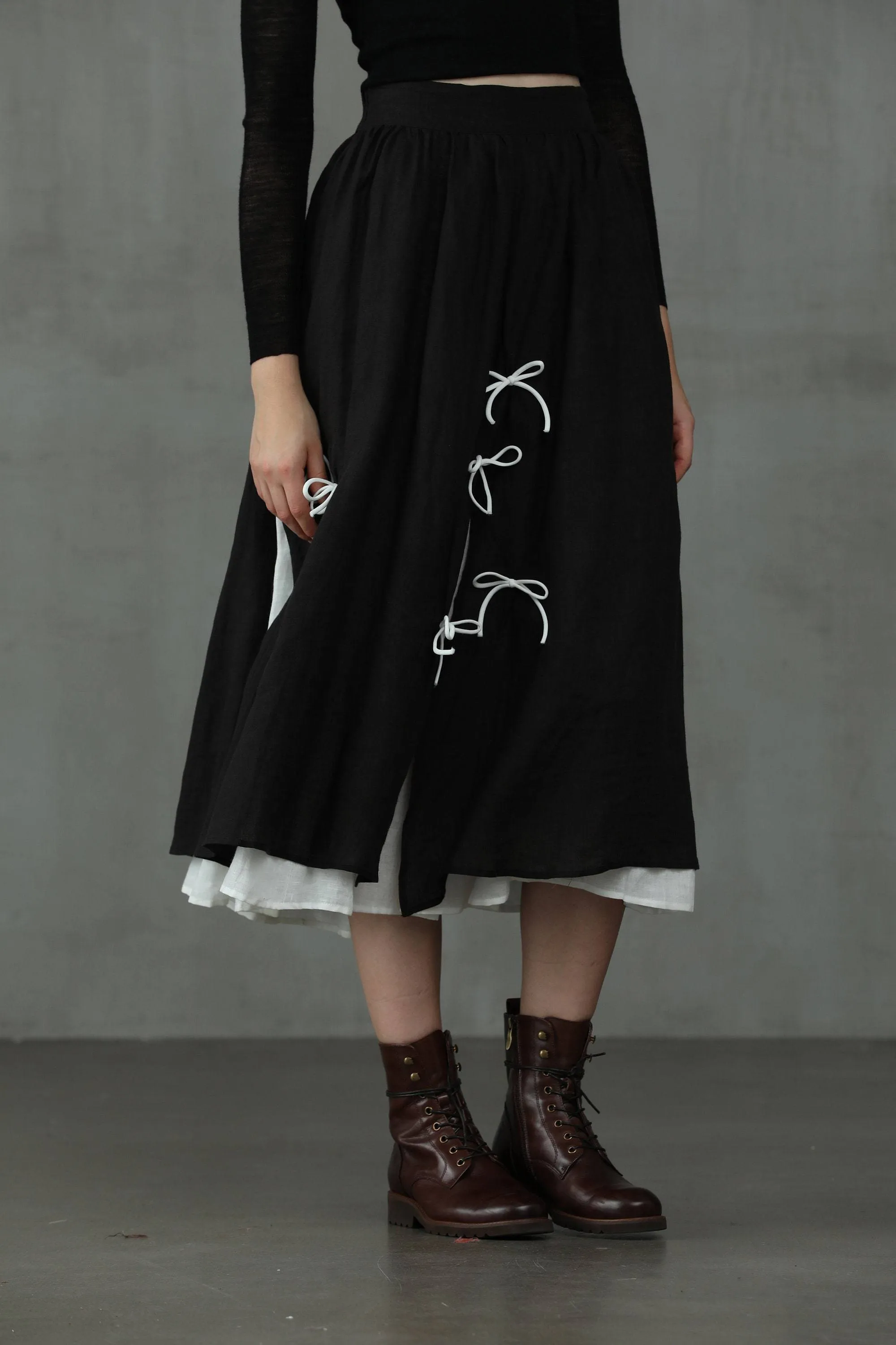 Black Star 17 | formal linen skirt