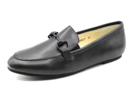 Boutaccelli  Black Leather Slip On With Chain Kennedy