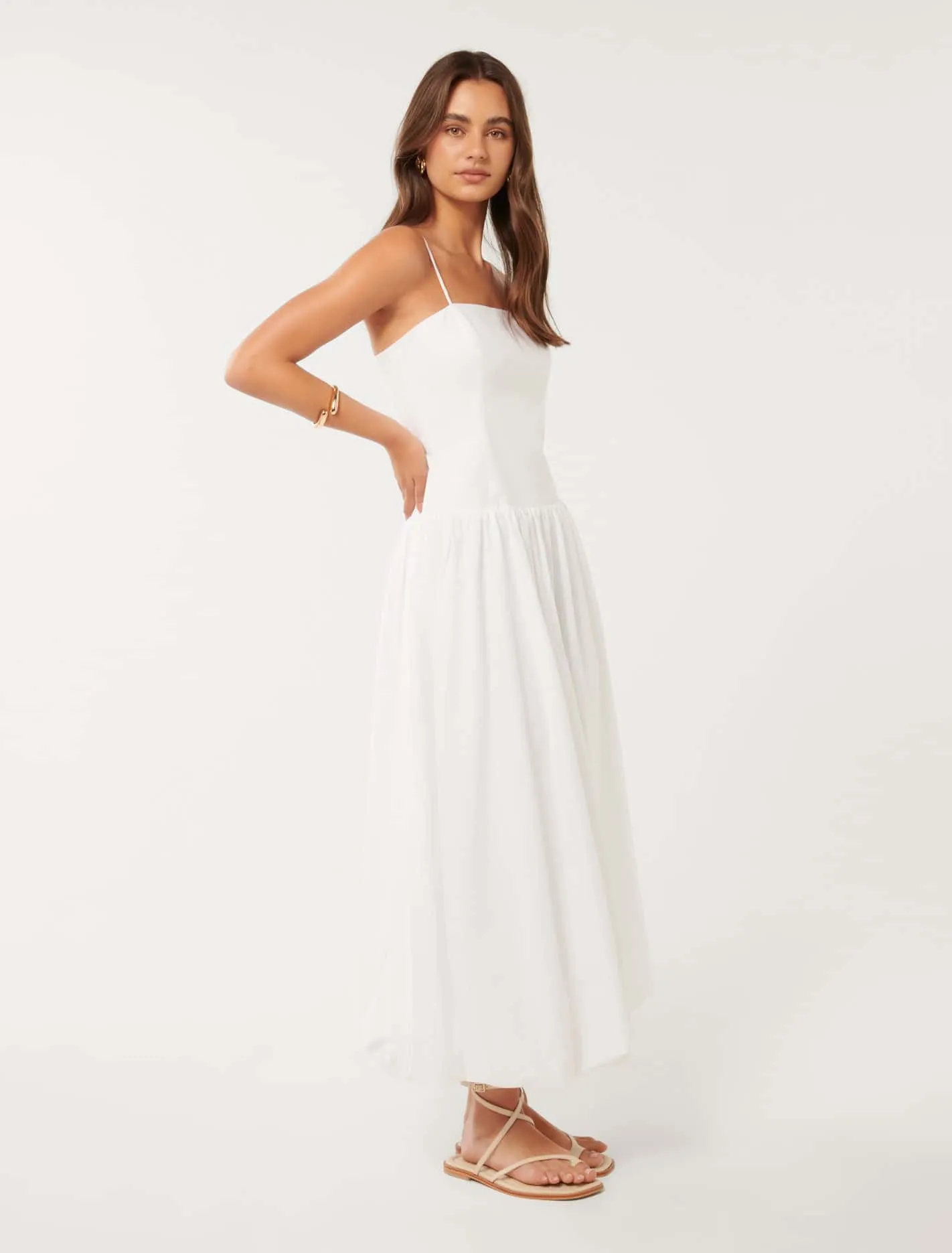 Camila Hem Midi Dress