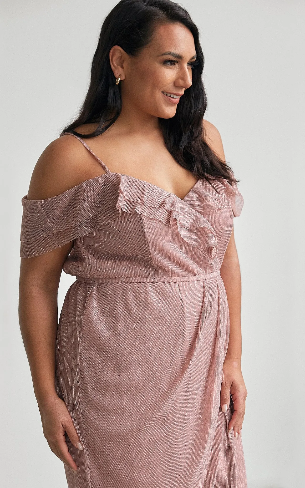 Casey Dress - Blush Rose Metallic