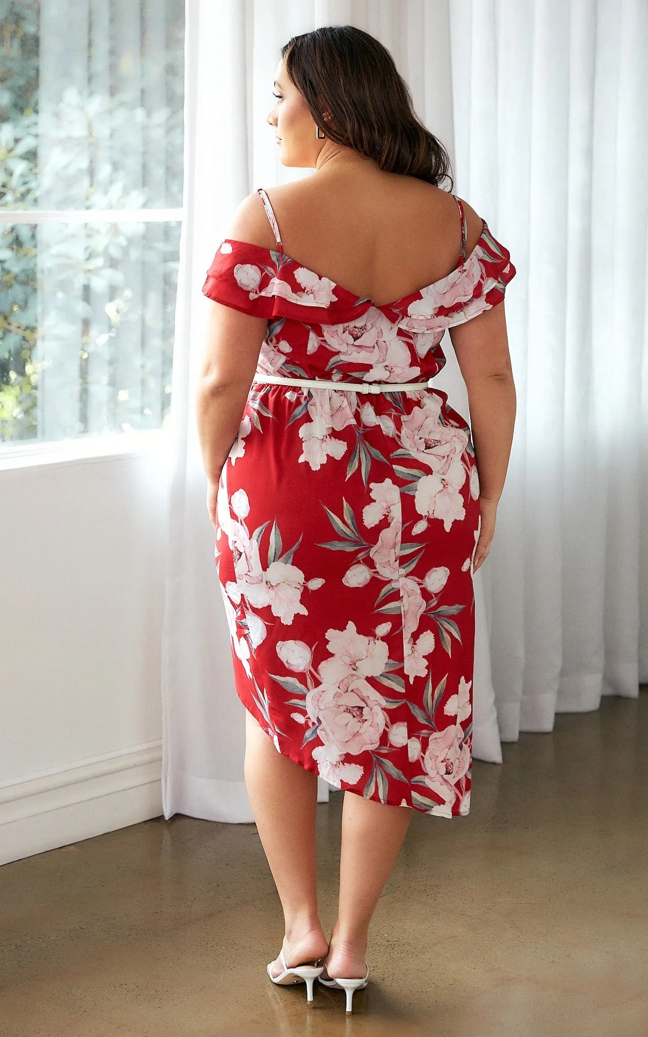 Casey Dress - Red Floral