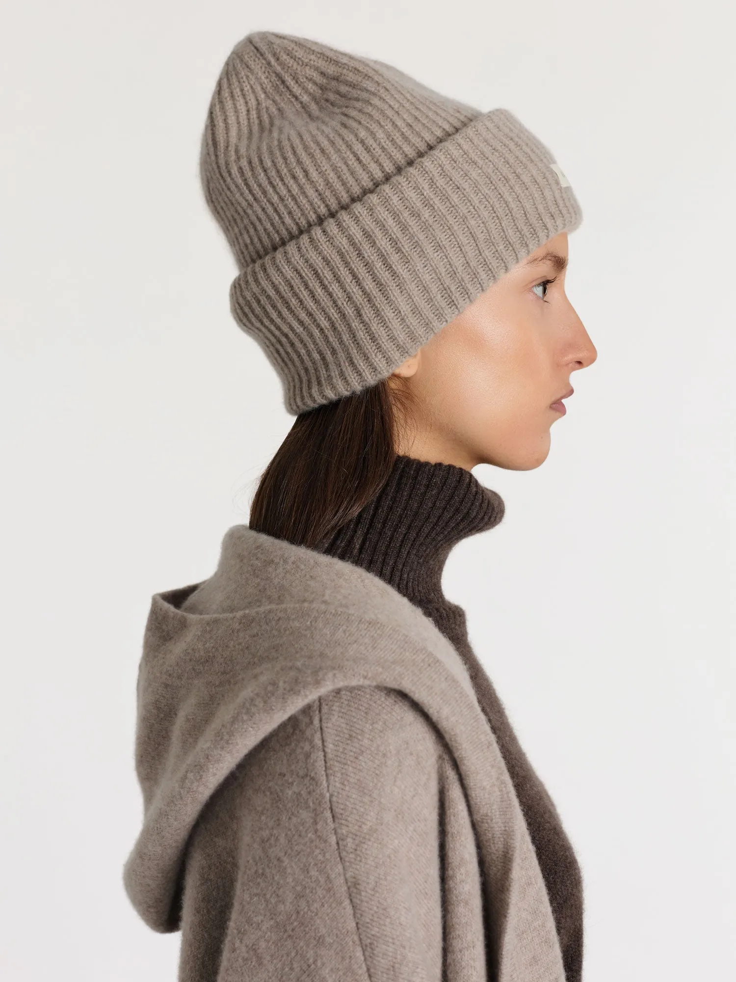 Cashmere beanie "Odny" - Toast