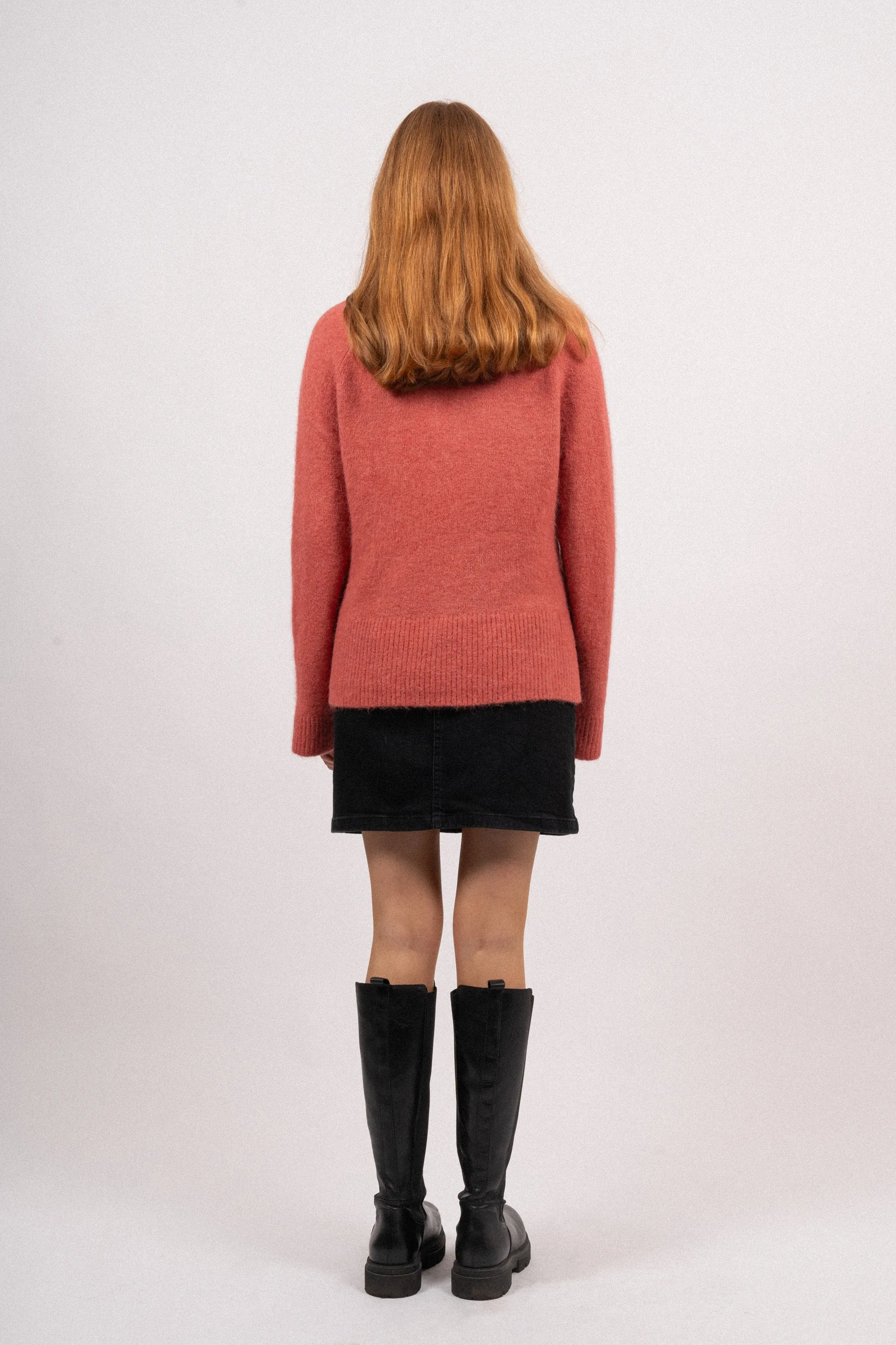 Ceara Hope Raglan Pullover - Mineral Red