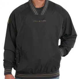 Cinch Men's Vintage Nylon Pullover Windbreaker in Charcoal