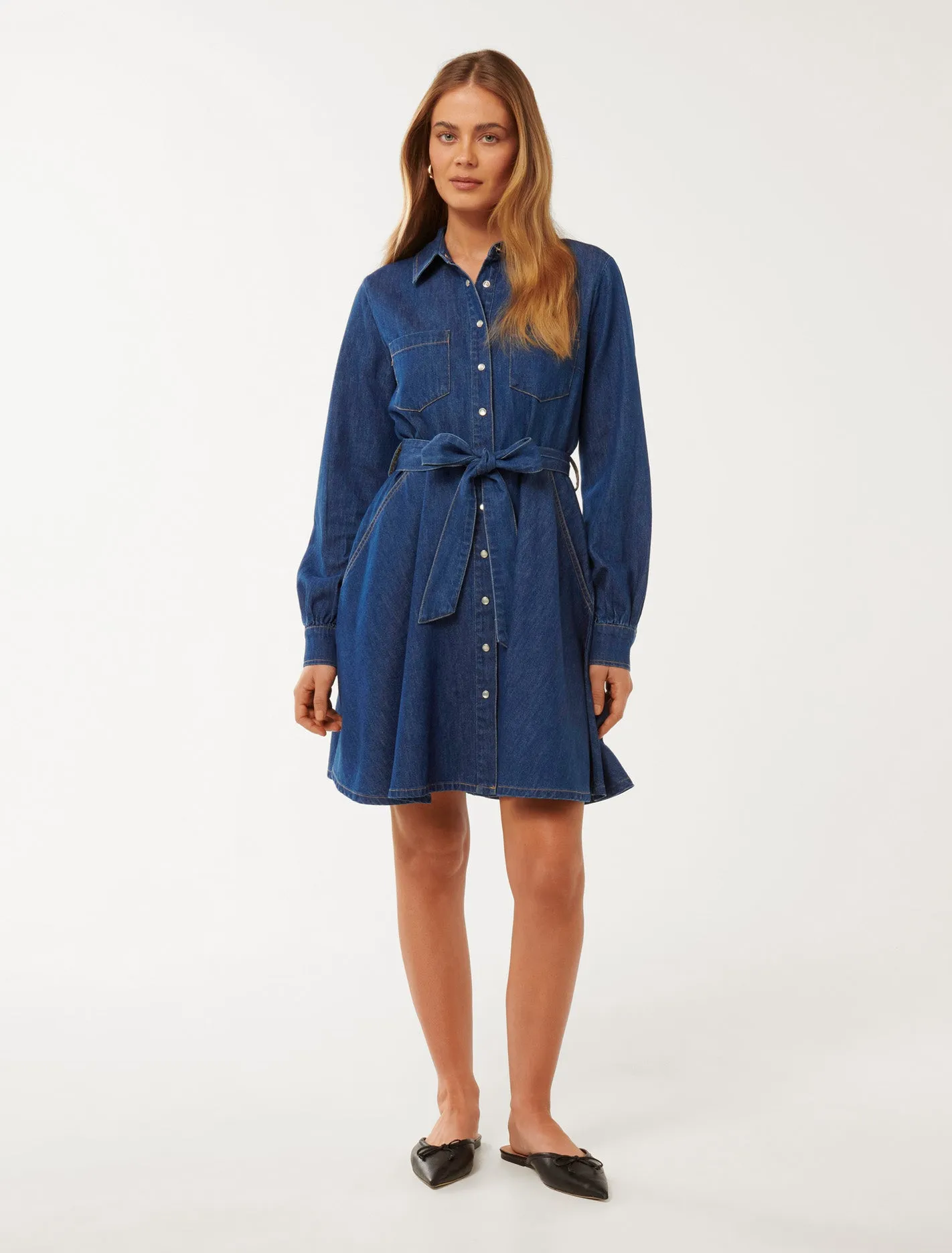 Colette Denim Shirt Dress