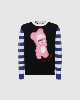 Cute Gromlin Jumper Black/Blue/Ecru (W)