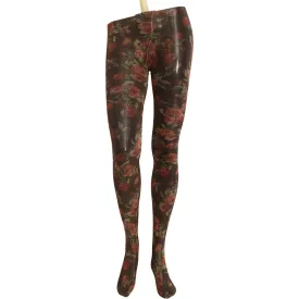 Dolce & Gabbana Floral Print Nylon Tights