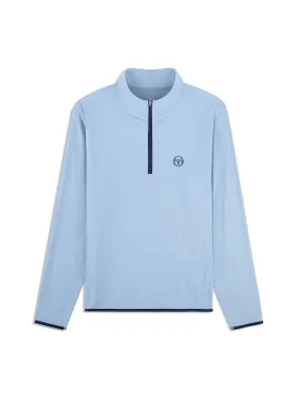 Elio 1/4 Zip Pullover- Faded Denim