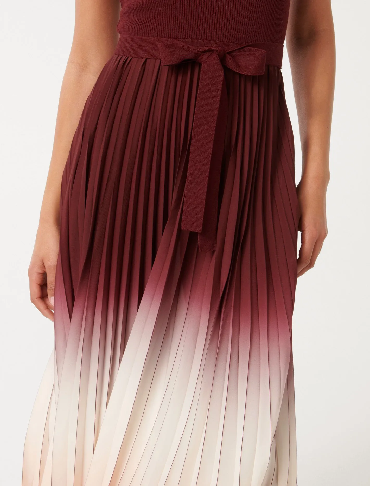 Elsie Ombre Pleat Midi Dress