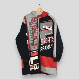 Fila Sherpa Hoodie Multicolor Parka XLarge