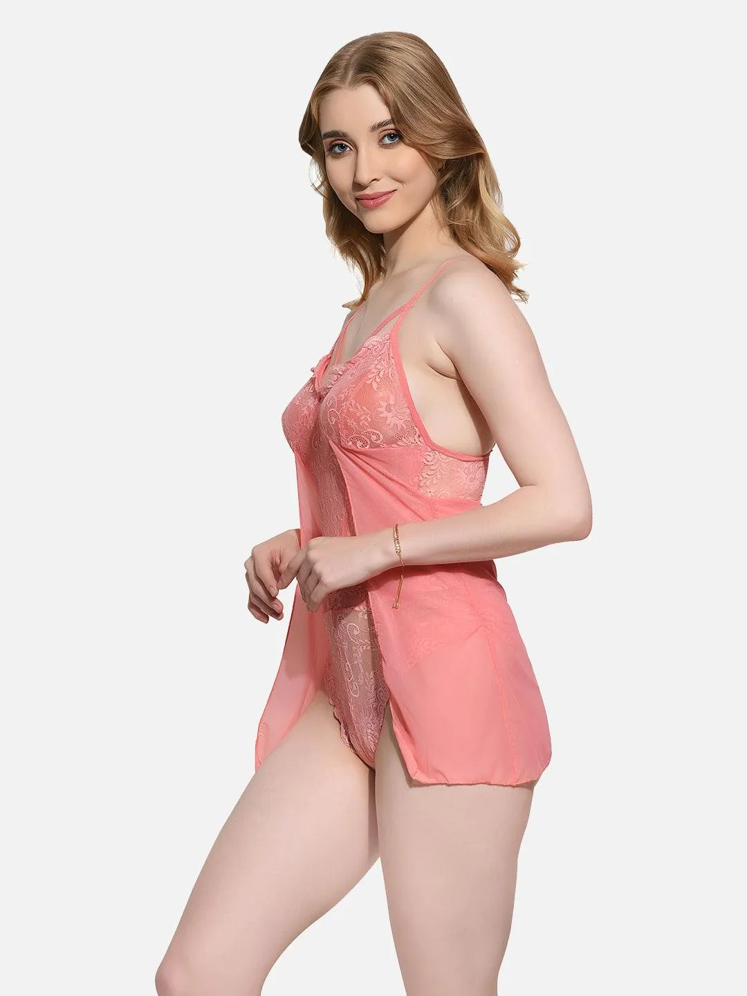 FIMS Babydoll Lingerie Nightwear for Honeymoon | Sexy Teddy Babydoll Nightwear