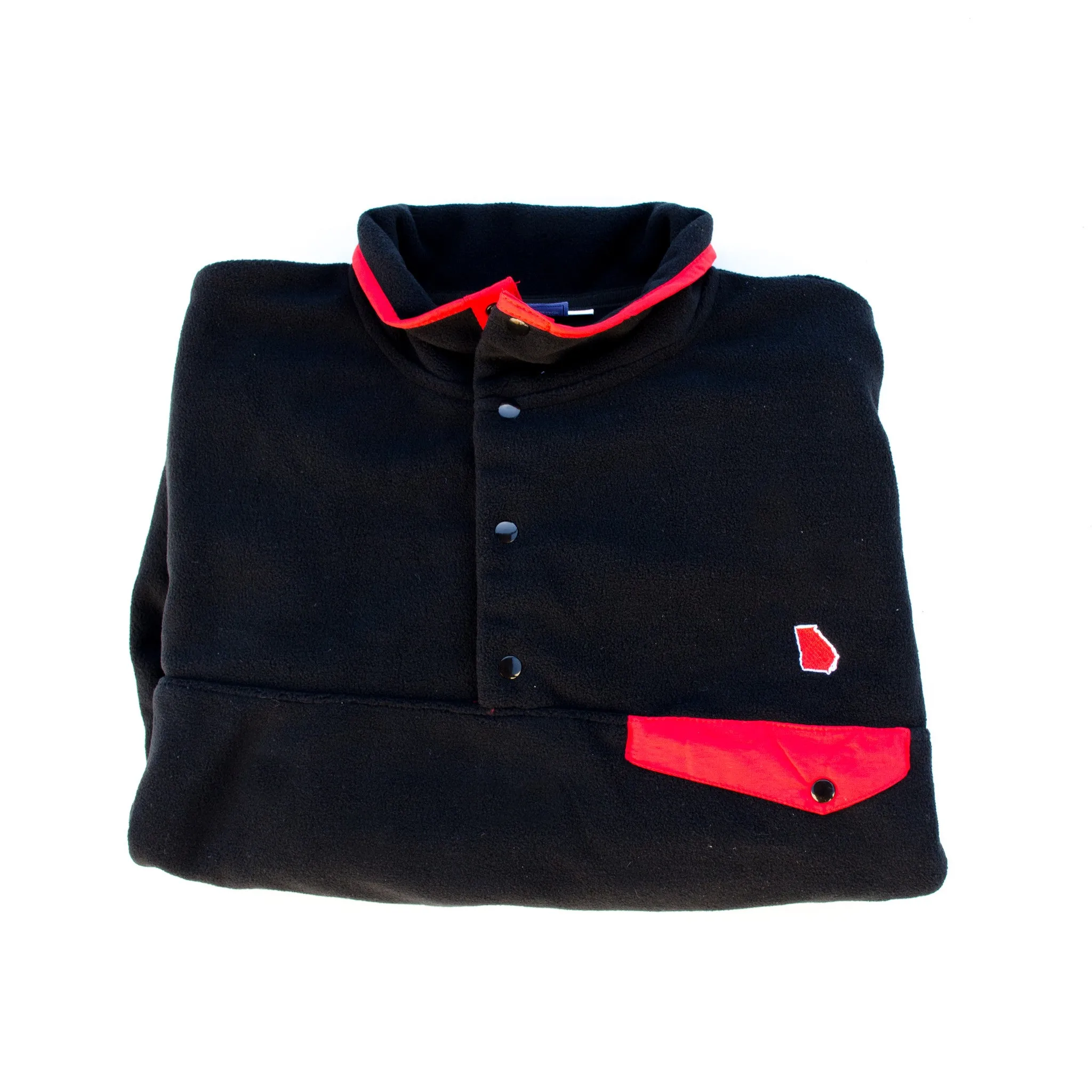 Georgia Athens Gameday Fleece Pullover Black and Red