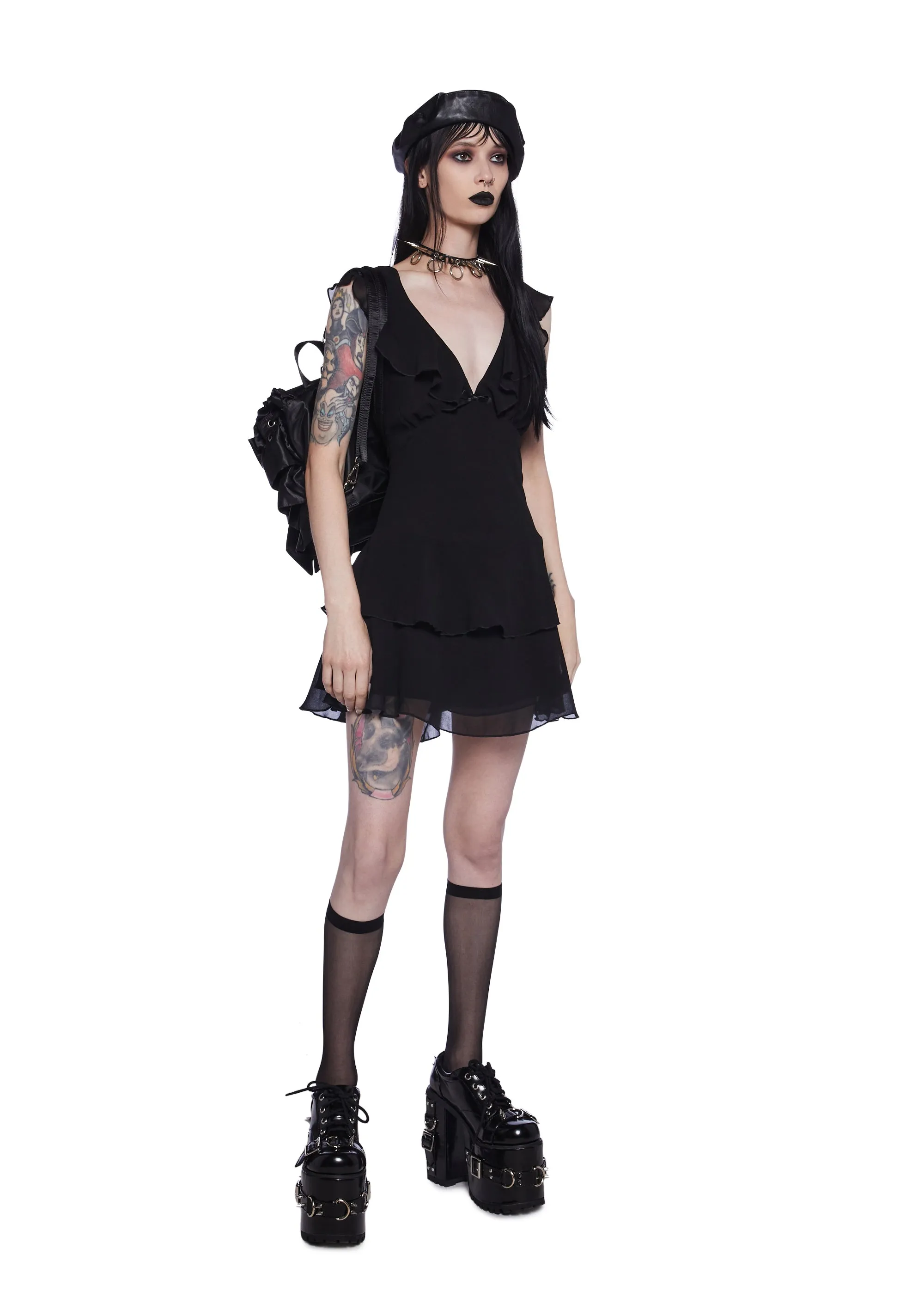 Graveyard Stroll Babydoll Dress