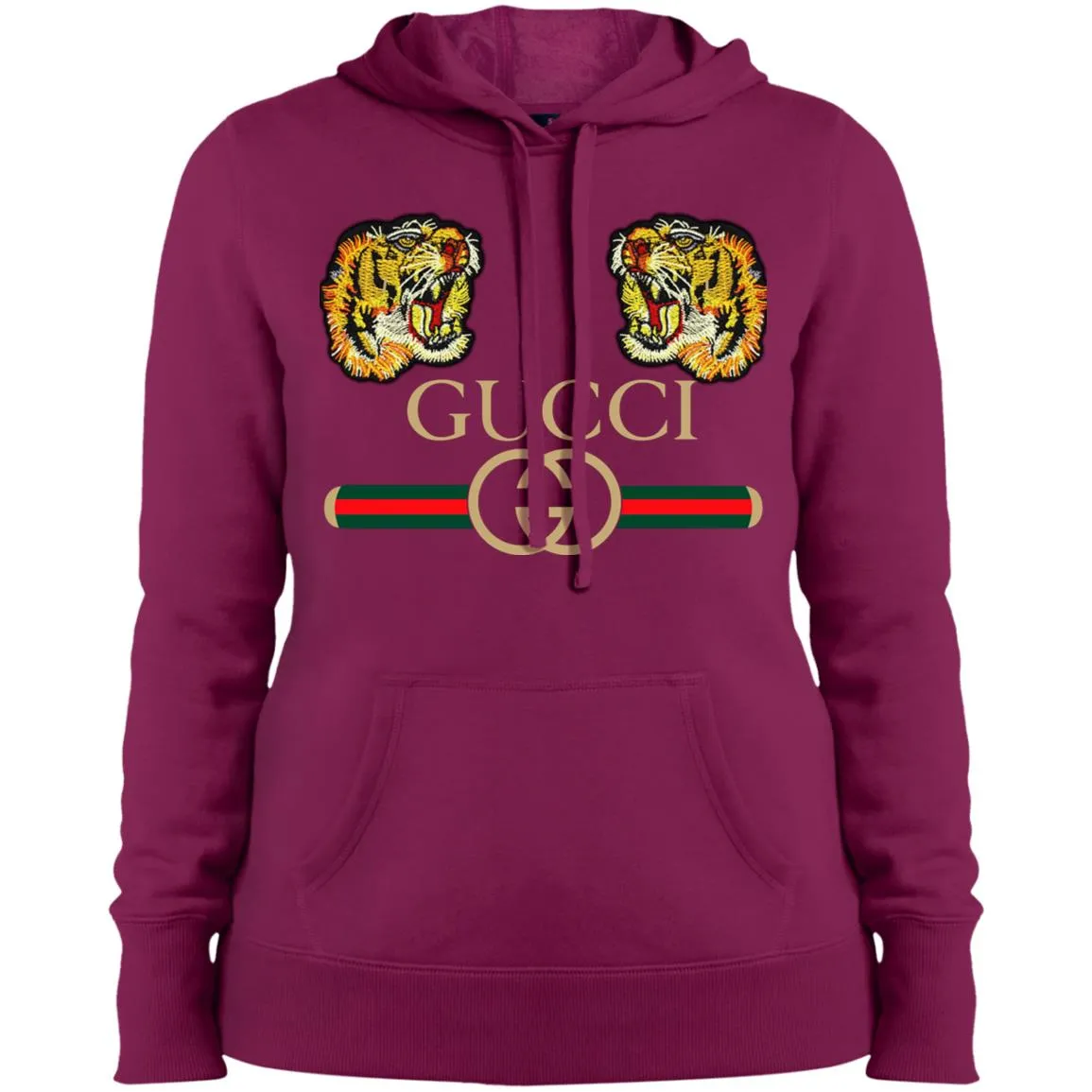 Gucci Tiger Love T-shirt Women Hooded Sweatshirt