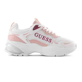 GUESS Tamaa Metallic Mesh Sneakers Women - WHTRSE