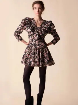 Hatfield Mini Dress in Belladonna Print