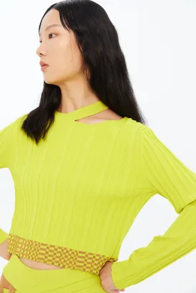 JAN ECO CROPPED LONG SLEEVE TOP