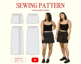 Jessilous Patterns, The Blake Skirt PDF Pattern