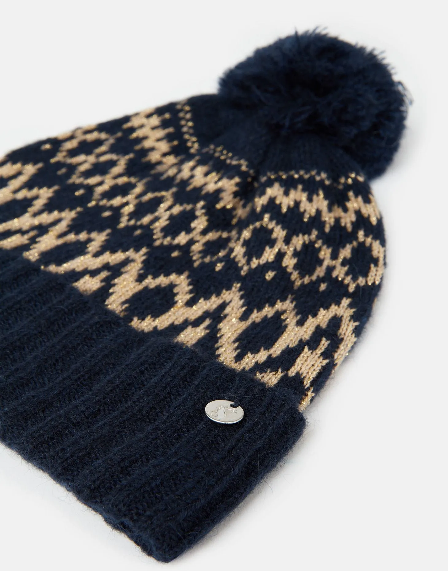 Joules | Shetland Fair Isle Hat | Women's | French Navy