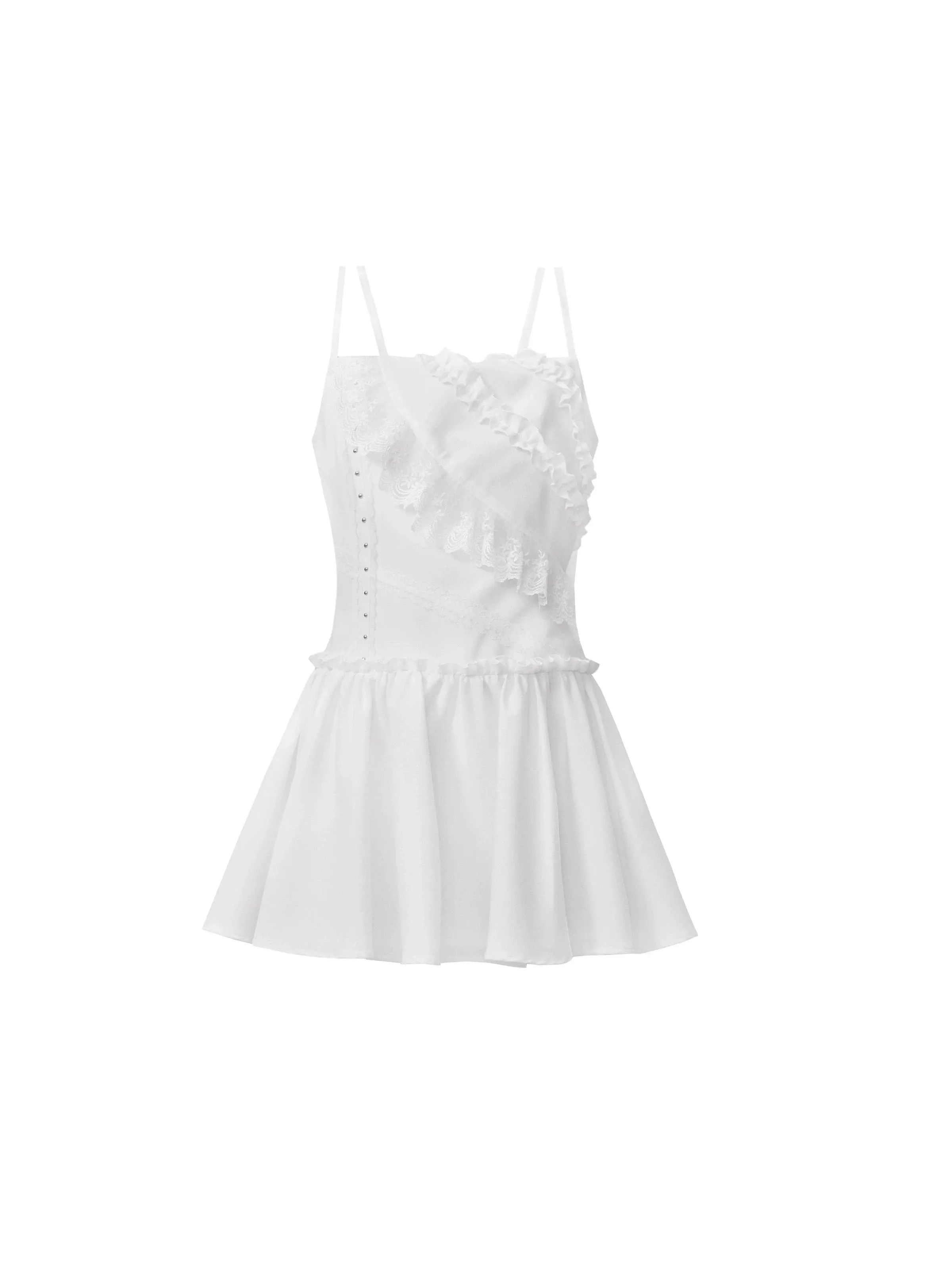 Lace Stitched Slip Dress