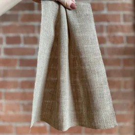 Lin-esque Sheer Warm Sand, Ripple Fold Drapery, No Lining