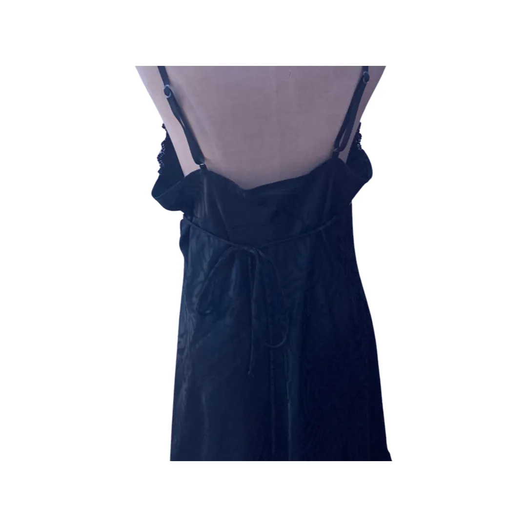 Linea Donatella black slip dress size large