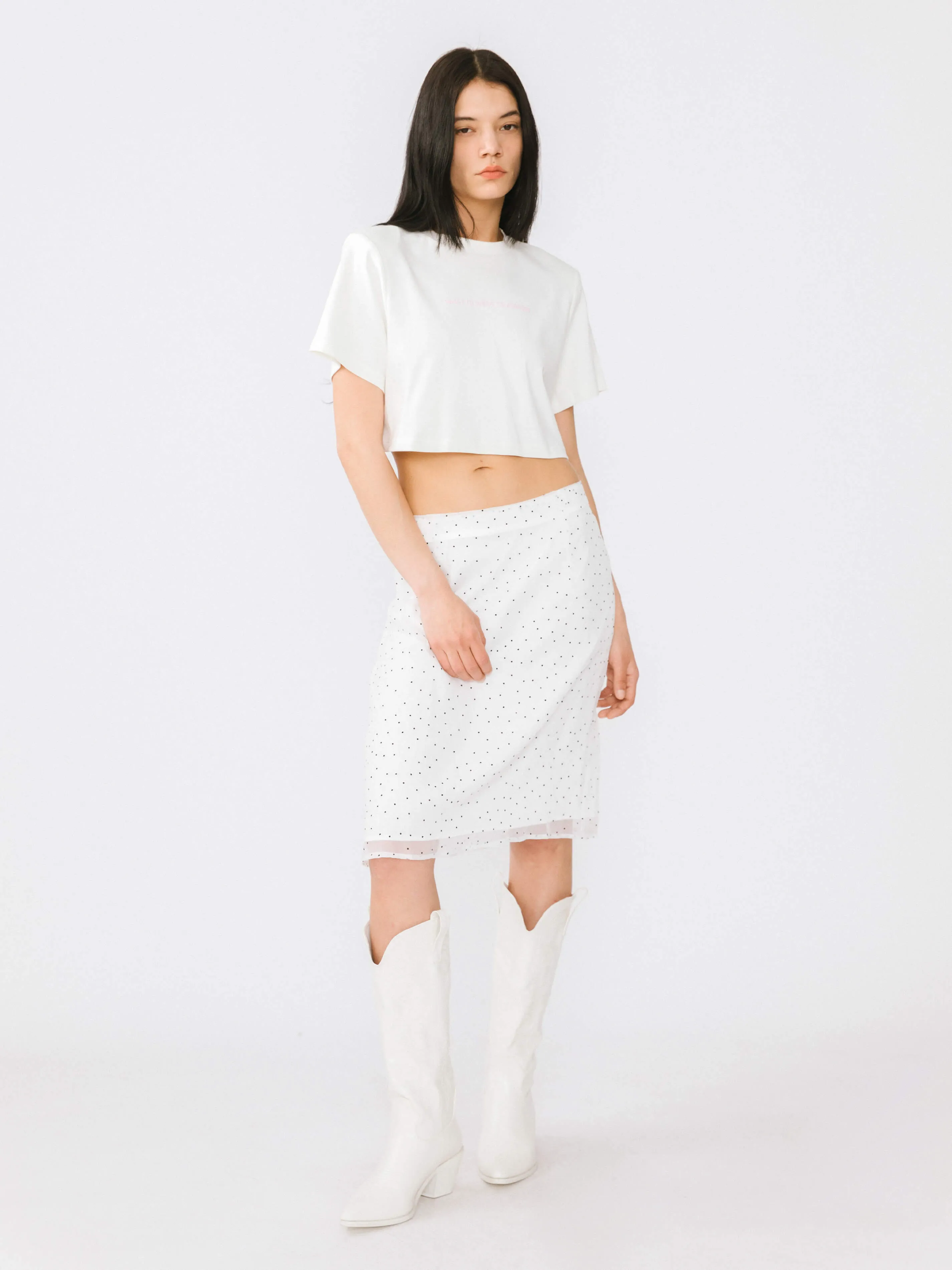 Loose Fit Cropped T-Shirt