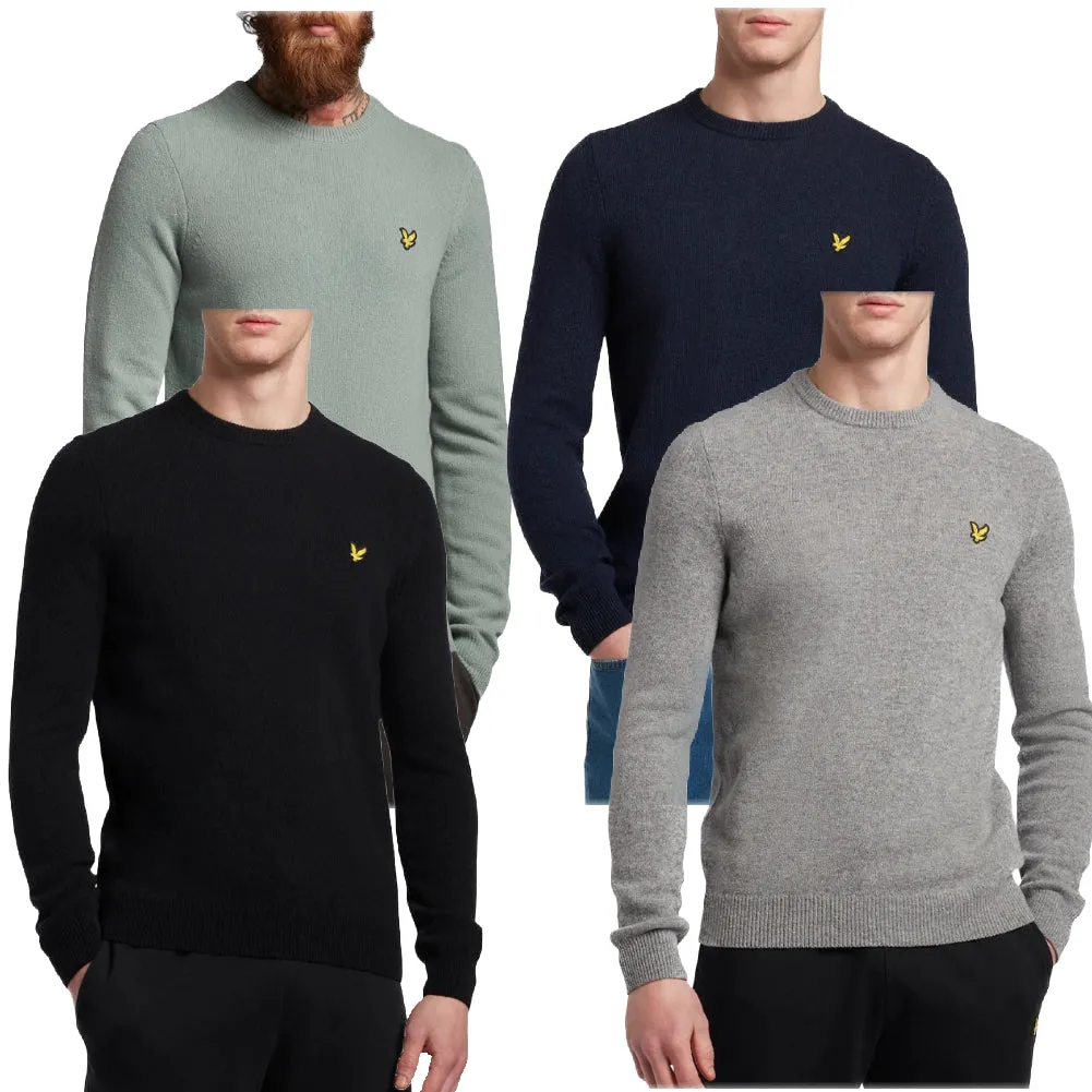 Lyle & Scott Men's Sweater Long Sleeve Crewneck Tubular Trim Cut Sweatshirt