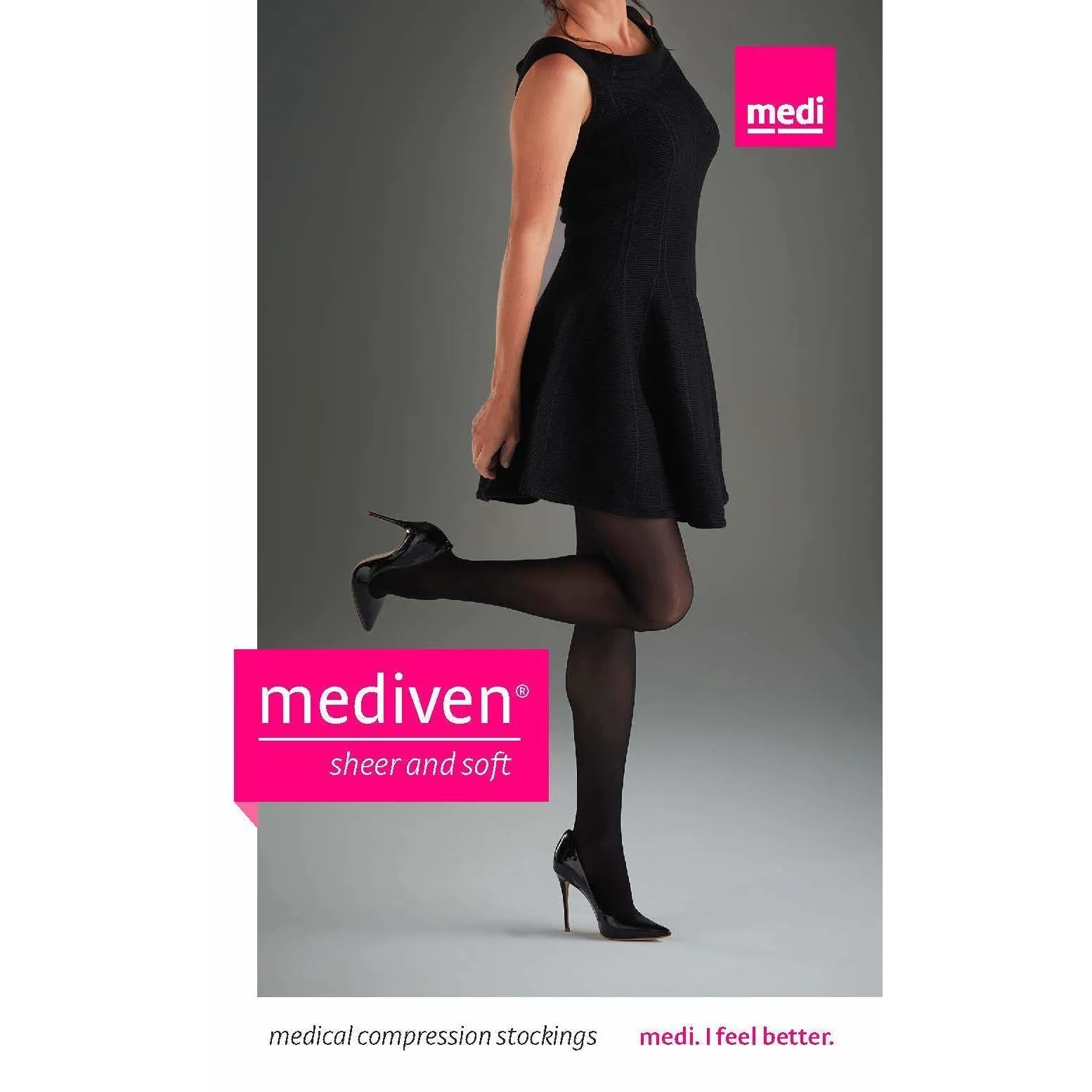 Mediven Sheer & Soft Women's Pantyhose 20-30 mmHg, Open Toe