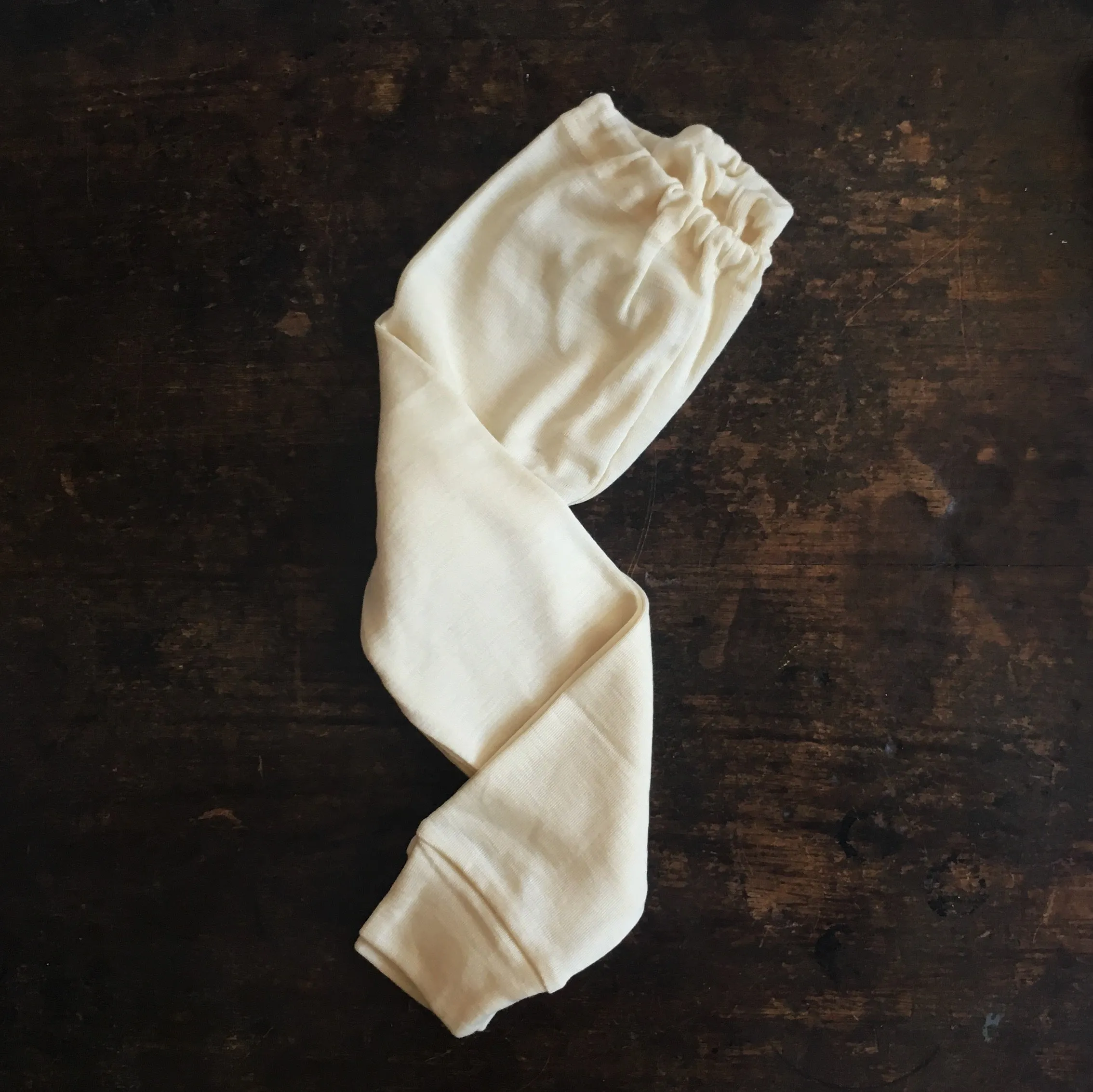 Merino Wool Long Johns - Natural