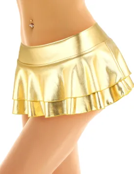 Metallic Layered Skirt