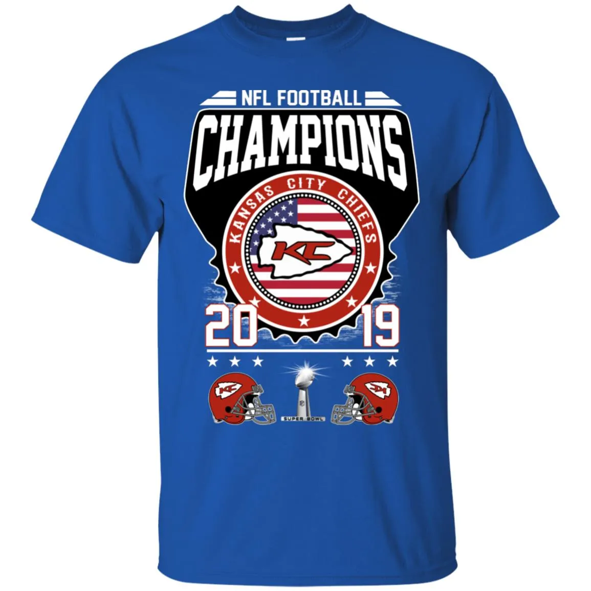 Nfl – Football Champions Kansas City Chiefs Super Bowl 2019 Men Cotton T-Shirt