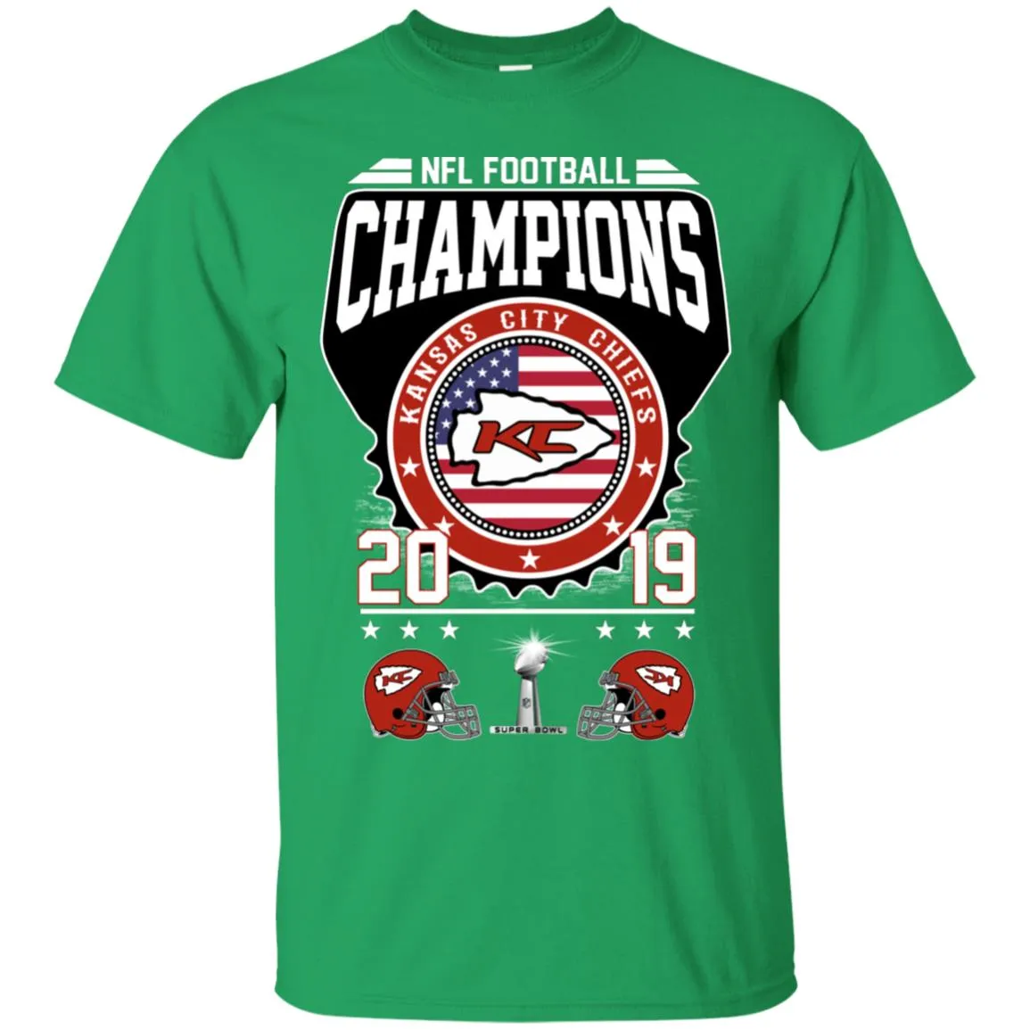 Nfl – Football Champions Kansas City Chiefs Super Bowl 2019 Men Cotton T-Shirt