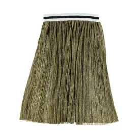 Piupiuchick skirt long pleated golden