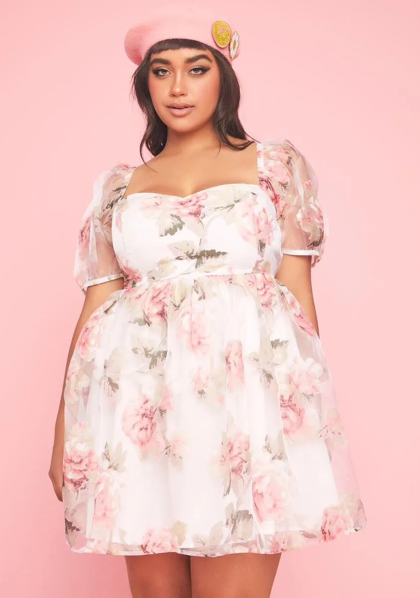 Plus Darling Rose Babydoll Dress