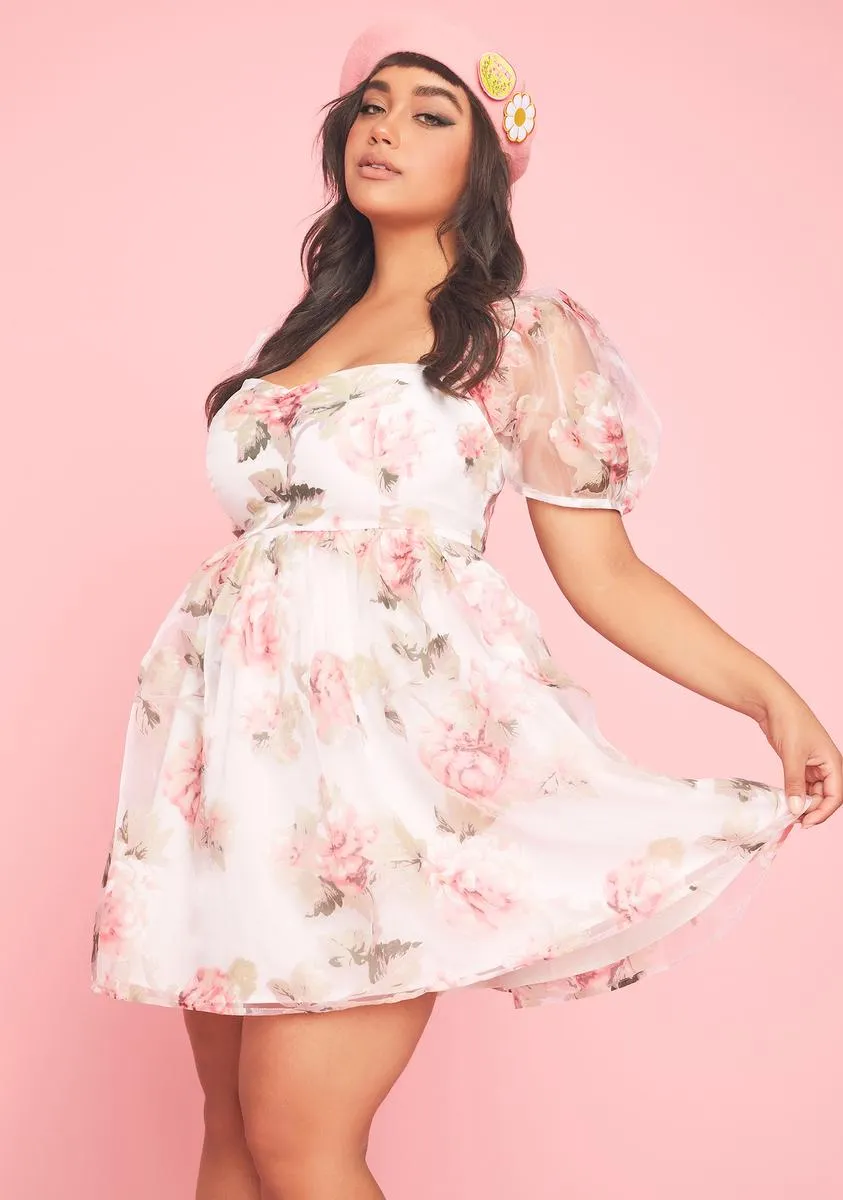 Plus Darling Rose Babydoll Dress