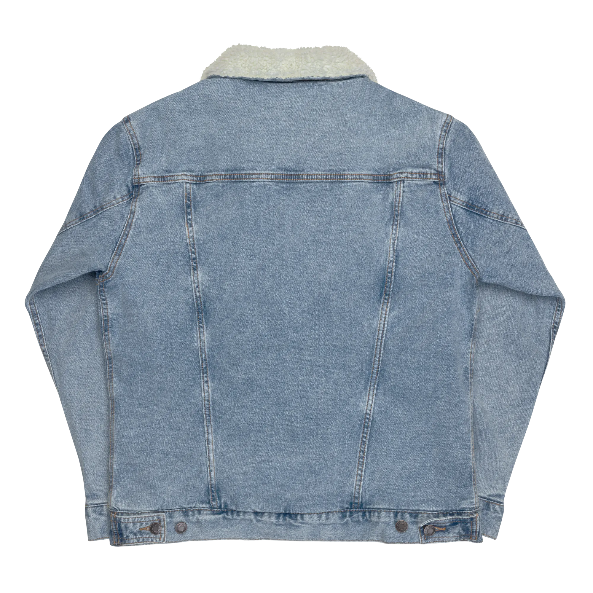 Porchboyz Multi Colored Unisex denim sherpa jacket