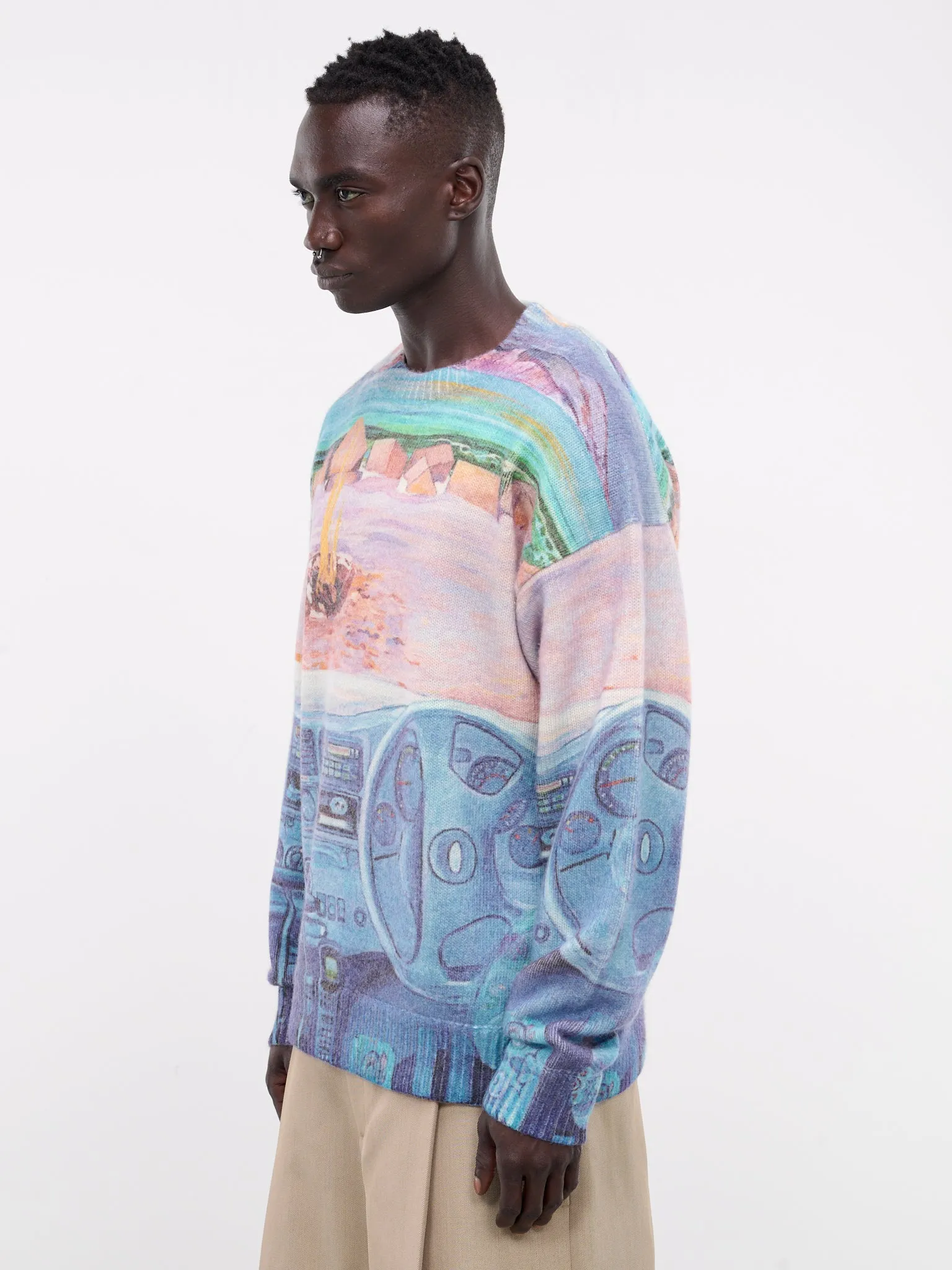 Printed Jumper (KW1222-YN0373-CORNFLOWER-BLUE)