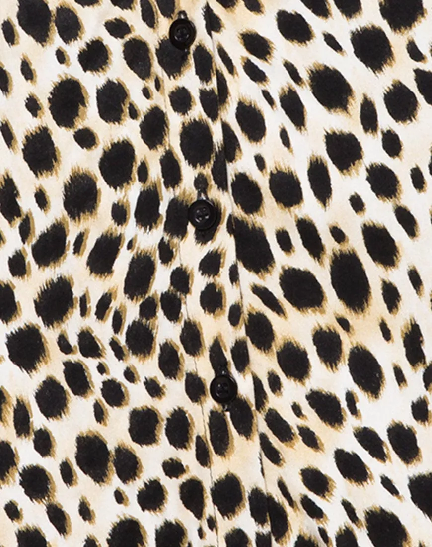 Sanna Slip Dress in Cheetah