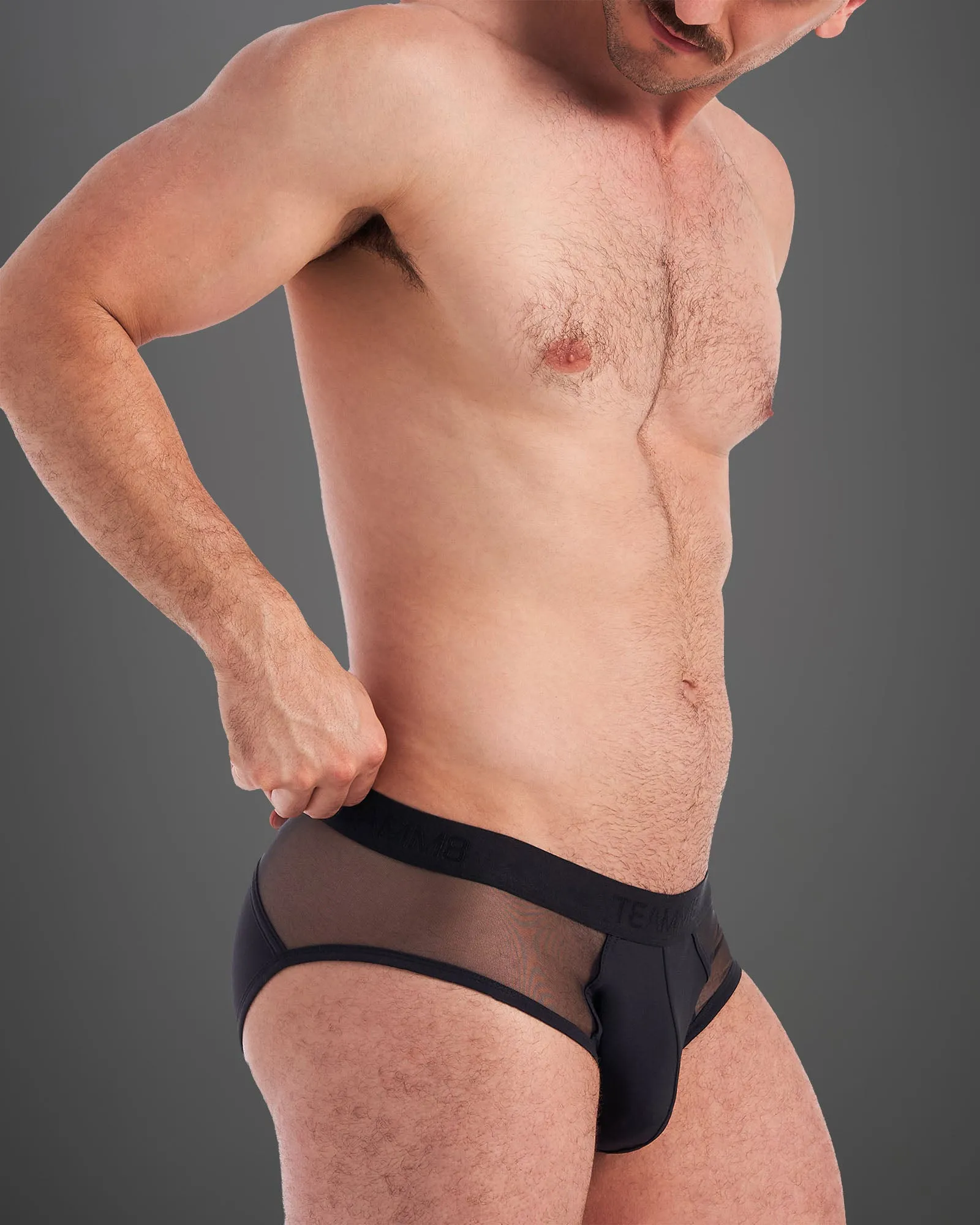 Score Sheer Brief - Black