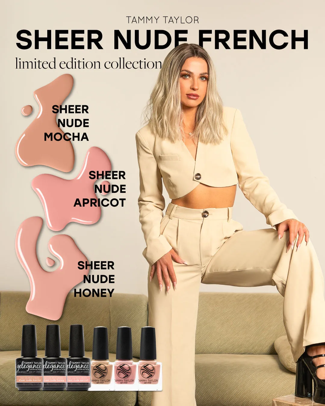 Sheer Nude Apricot Gelegance Gel Polish