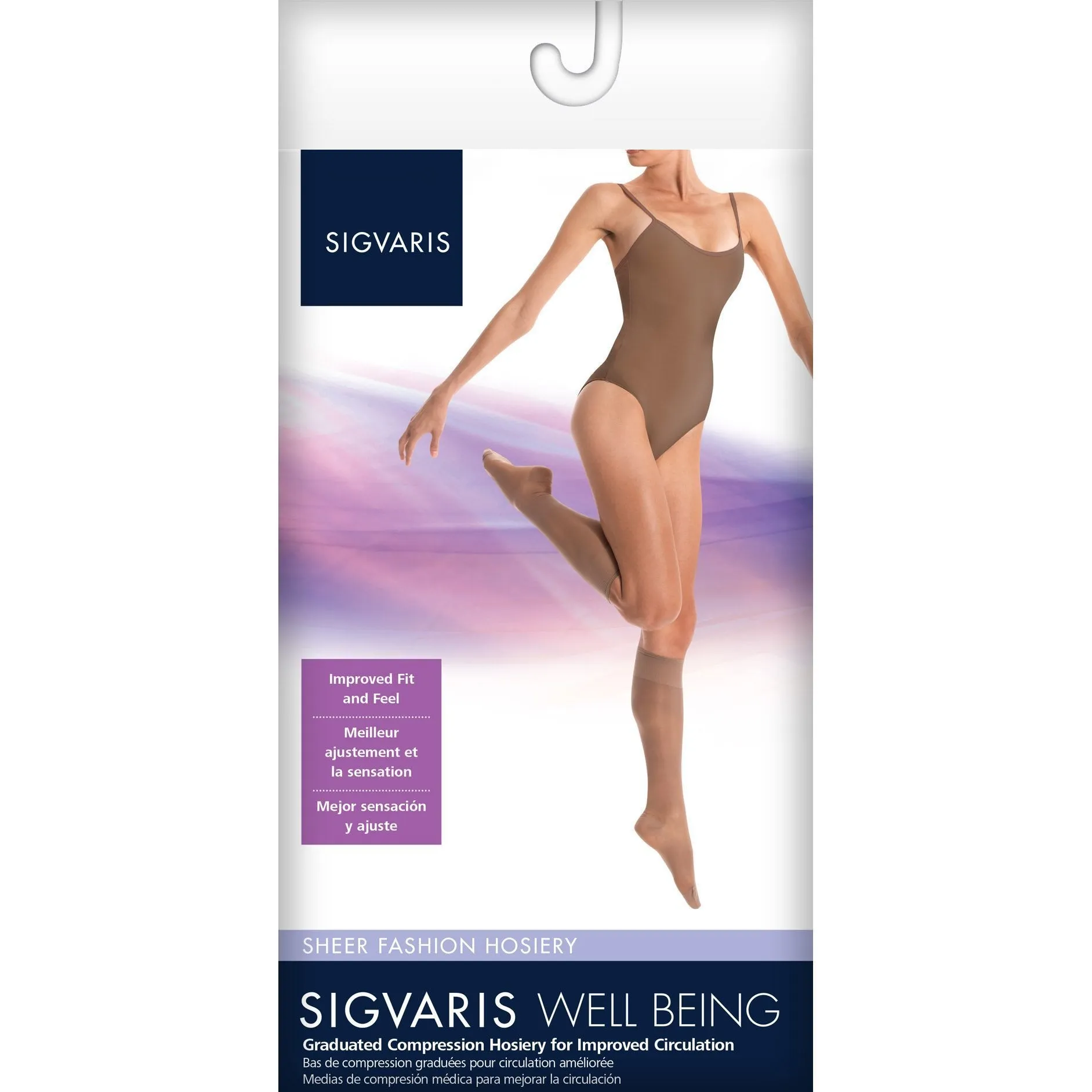 Sigvaris Sheer Fashion Women's Knee High 15-20 mmHg