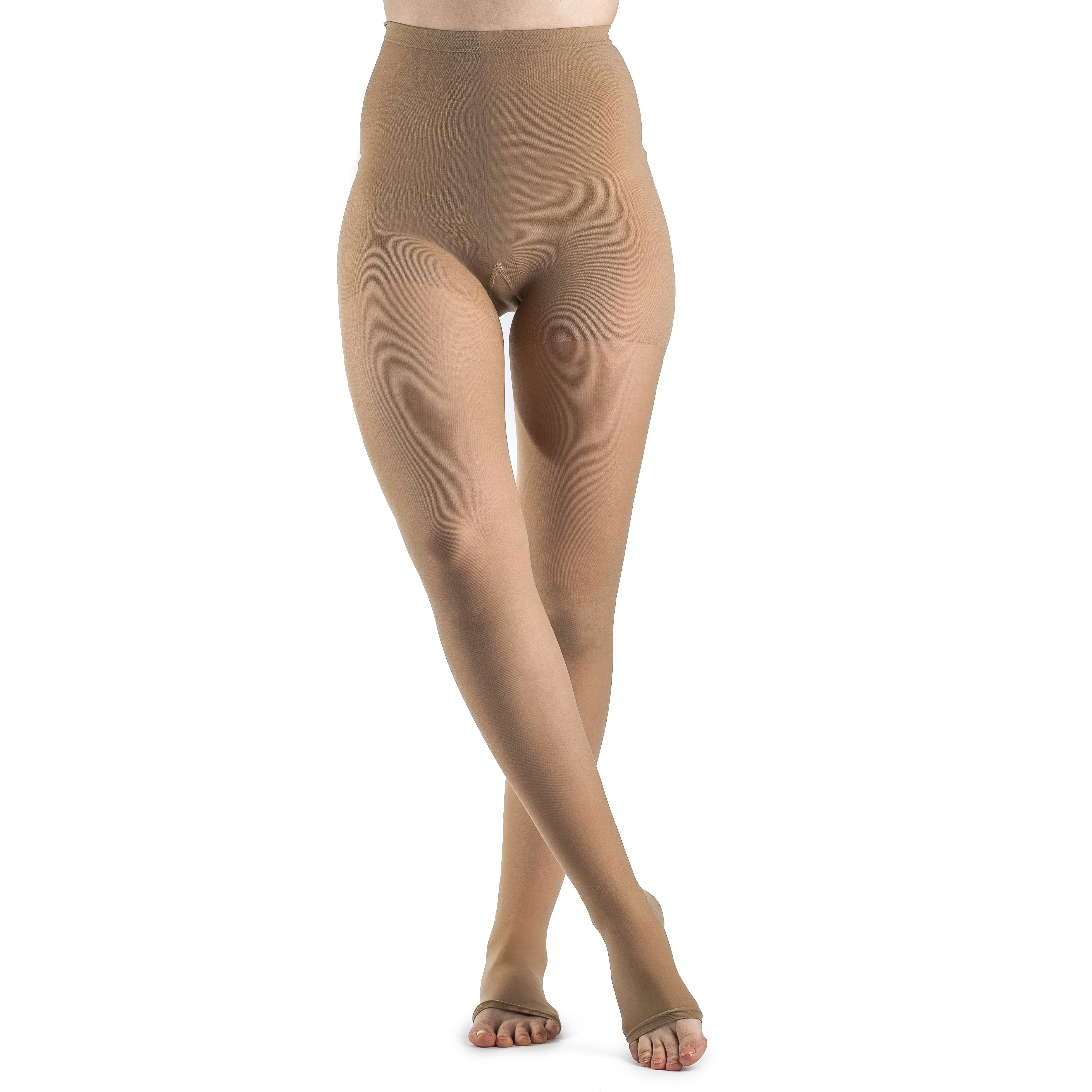 Sigvaris Sheer Women's Pantyhose 30-40 mmHg, Open Toe