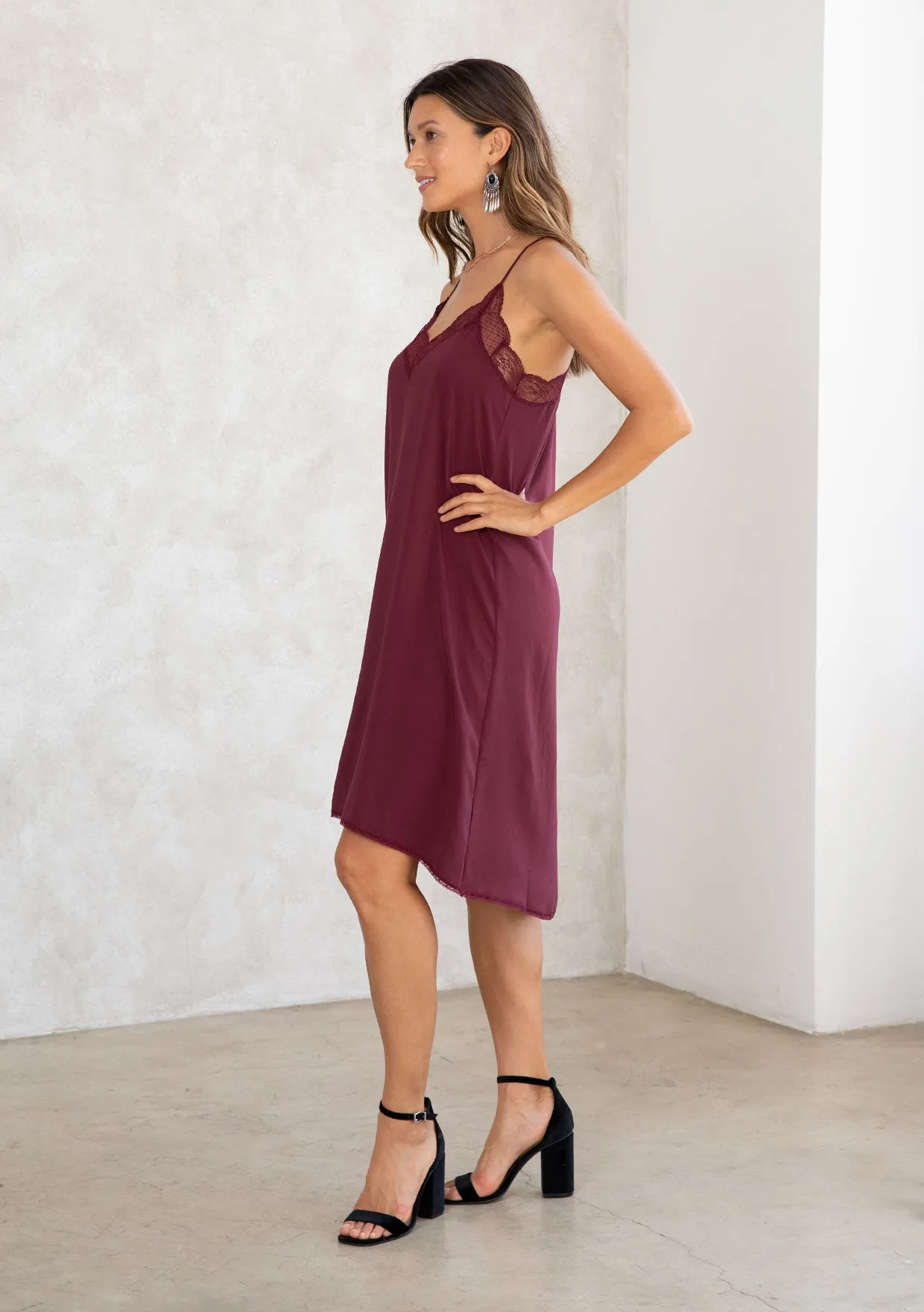 Sleeveless Slip Midi Dress